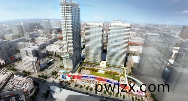 三思(si)3500平(ping)方(fang)米(mi)戶(hu)外LED屏(ping)在美(mei)國西(xi)岸(an)再造(zao)一(yi)箇“時(shi)